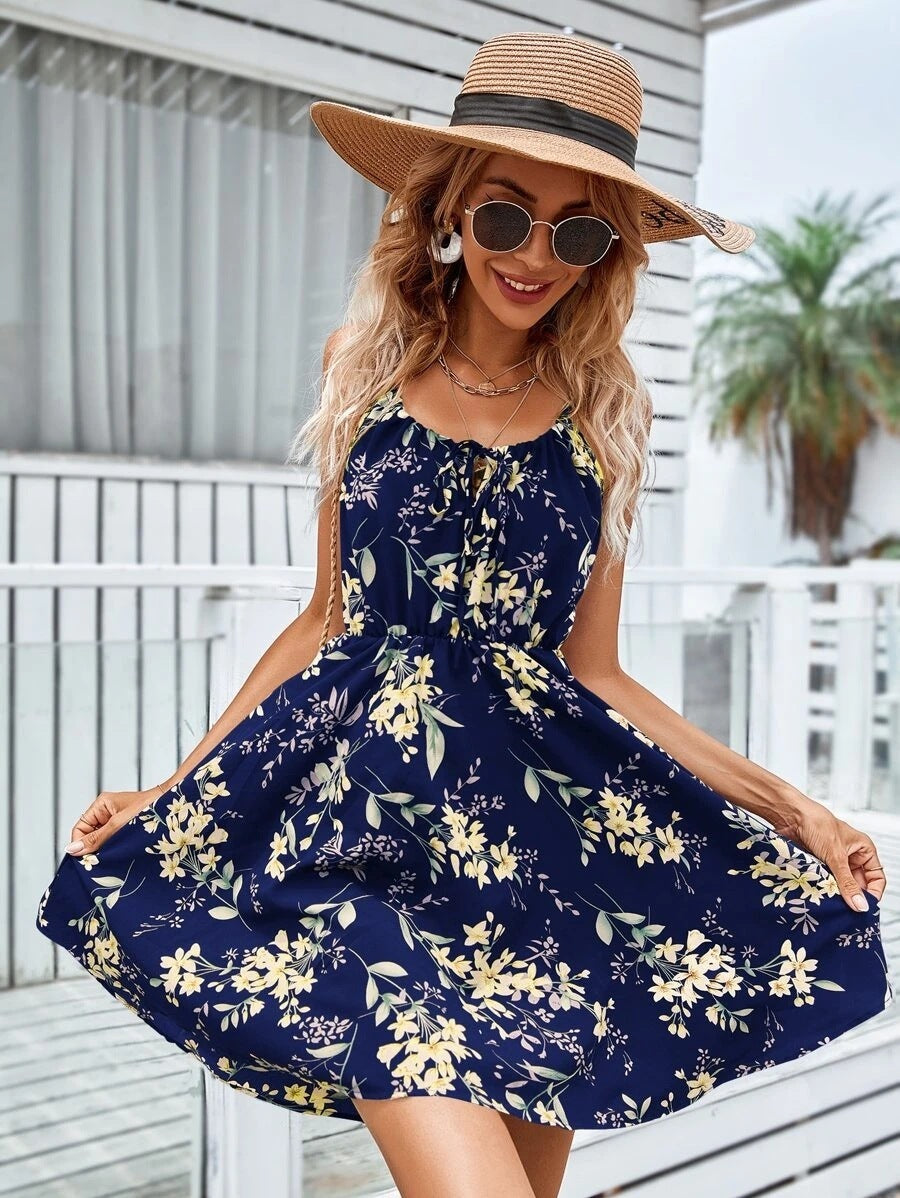 Robe d’été à fines bretelles