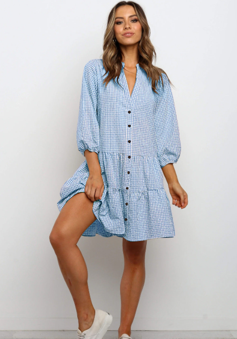 Robe Élégance Échiquée