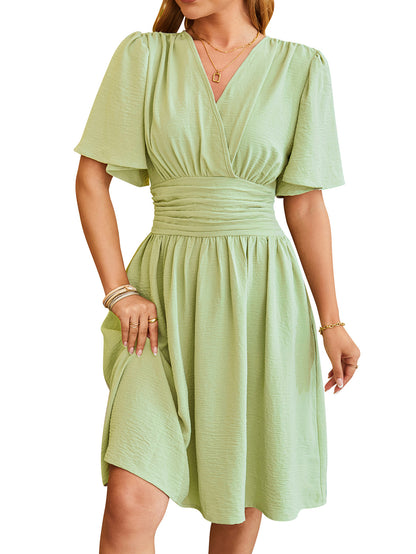 Robe à manches courtes